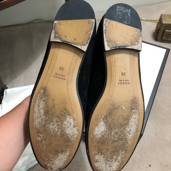 Gucci Jordaan Velvet GG Loafers - Picture 5 of 5